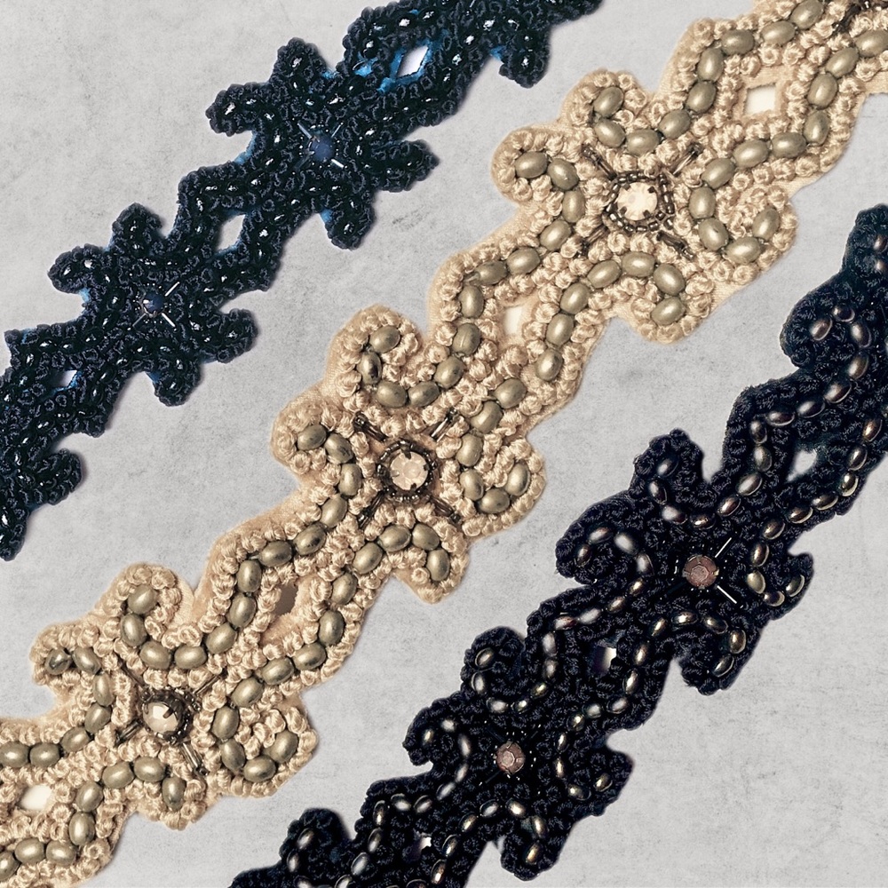 Anthropologie Belt 3 Lot Small S Elastic Band Sash